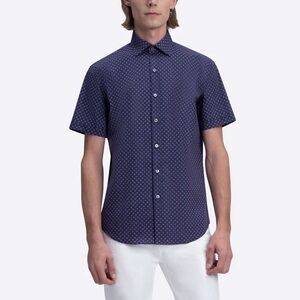 BUGATCHI ORSON FLORAL PRINT SHORT SLEEVE BUTTON DOWN SHIRT ✨